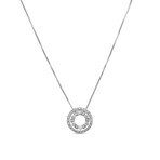 Damiani // 18K White Gold Diamond Pendant Necklace // 18" // New