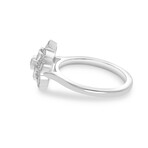 Kwiat // 18K White Gold Diamond Statement Flower Ring // Ring Size: 5.75 // New