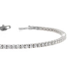 Tresorra // 18K White Gold Diamond Tennis Bracelet // 7.75" // New