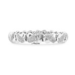 SuperOro // 18K White Gold Diamond Link Bracelet // 6.75" // New