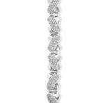 SuperOro // 18K White Gold Diamond Link Bracelet // 6.75" // New