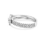 Kwiat // 18K White Gold Oval Diamond Button Ring // Ring Size: 6.25 // New
