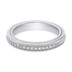 Damiani // 18K White Gold Diamond Band Ring // Ring Size: 7.25 // New