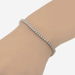 Tresorra // 18K White Gold Diamond Tennis Bracelet // 7.75" // New