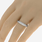 Damiani // 18K White Gold Diamond Band Ring // Ring Size: 7.25 // New