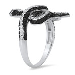 Sterling Silver CZ Snake Ring (6)