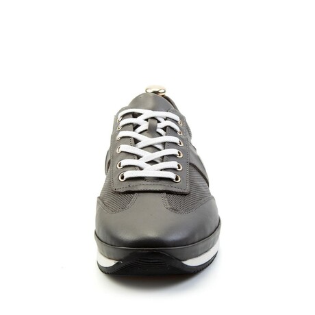 Stripe Genuine Leather Shoes // Gray (Euro: 39)