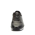 Men's Plain Genuine Leather Casual Shoes // Black (Euro: 44)