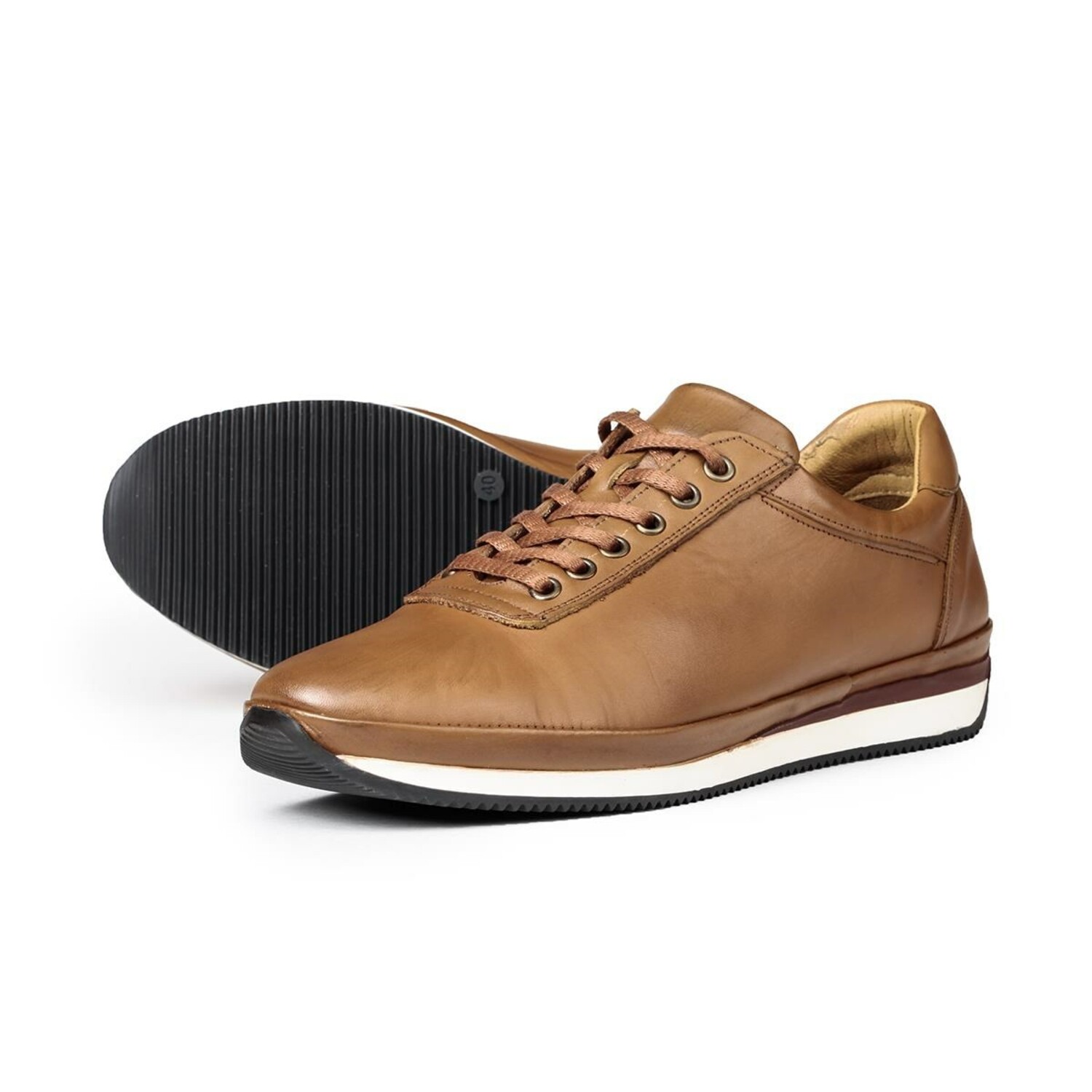 Plain Genuine Leather Shoes // Tobacco (Euro: 42) - Ducavelli Footwear ...