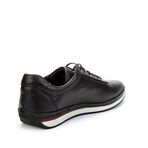 Men's Plain Genuine Leather Casual Shoes // Black (Euro: 44)