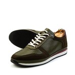 Soft Mix Nubuck Genuine Leather Shoes // Khaki (Euro: 40)
