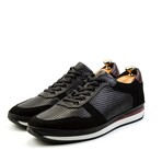 Soft Mix Nubuck Genuine Leather Shoes // Black (Euro: 42)