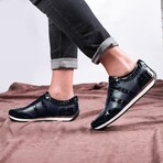 Swanky Genuine Leather Shoes // Navy Blue (Euro: 45)