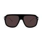 Gucci // Men's // GG1309S-005 Aviator Sunglasses // Black Silver + Gray