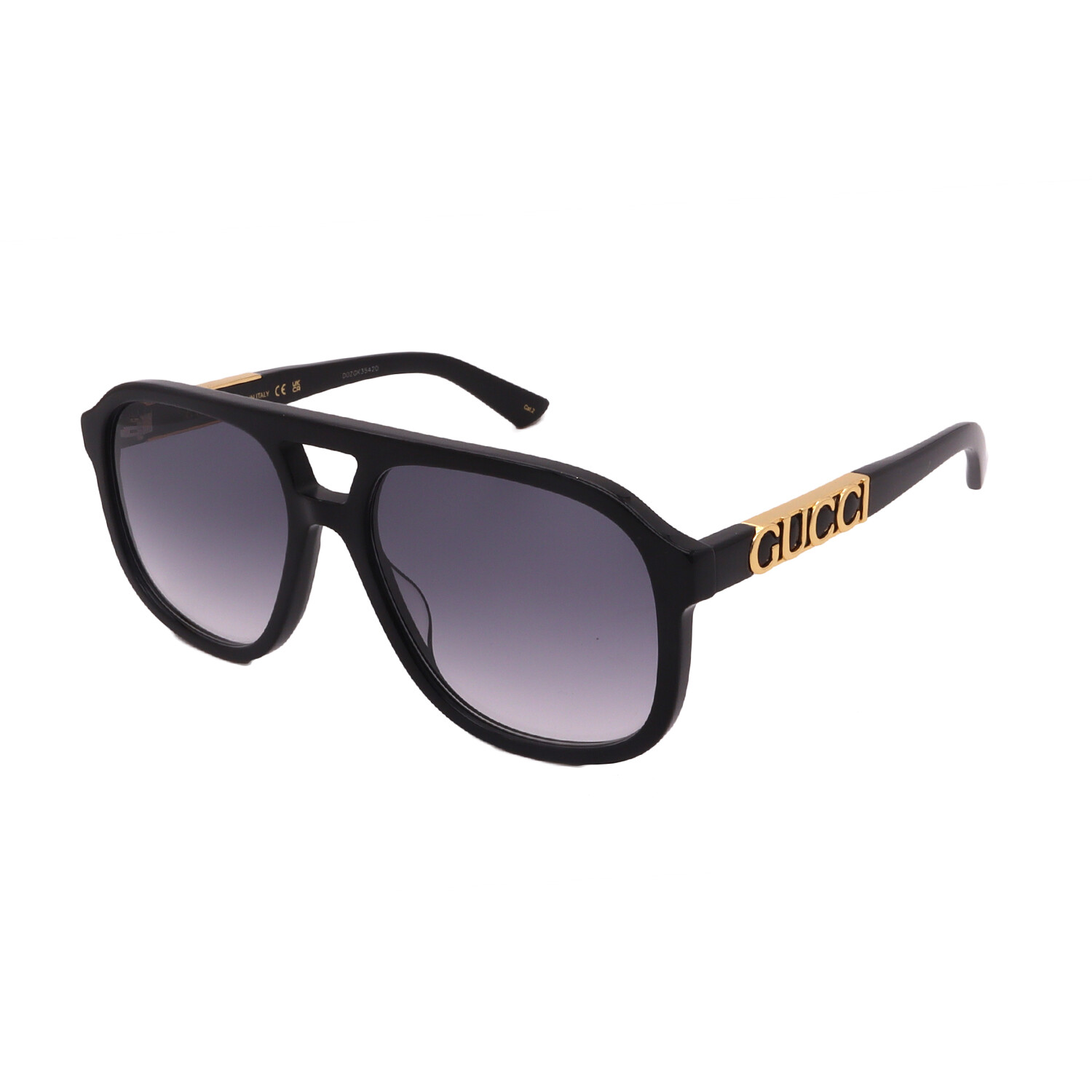 Gucci // Men's // GG1188S-002 Aviator Sunglasses // Black + Gray ...
