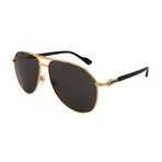 Gucci // Men's // GG1220S-001 Aviator Sunglasses // Gold + Dark Gray