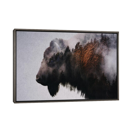Bison by Andreas Lie (18"H x 26"W x 1.5"D)