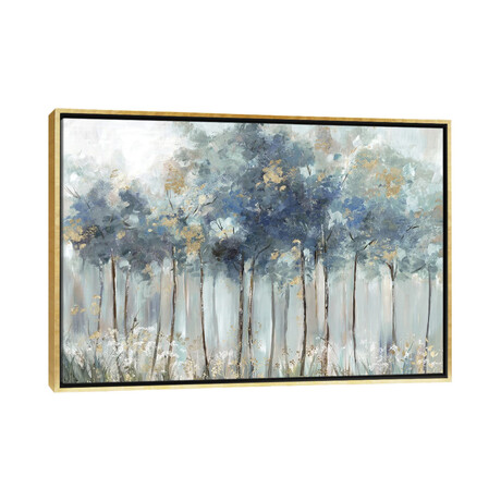 Blue Golden Forest by Allison Pearce (18"H x 26"W x 1.5"D)