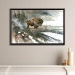 Bison by Dave Bartholet (18"H x 26"W x 1.5"D)