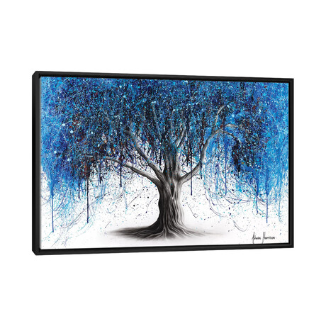 Blue Midnight Tree by Ashvin Harrison (18"H x 26"W x 1.5"D)