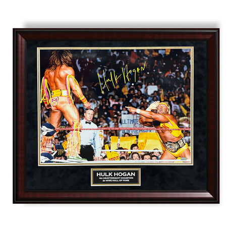 Hulk Hogan // Autographed Photograph + Framed