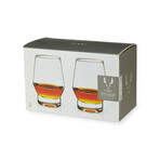 Raye Heavy Base Crystal Whiskey Glasses