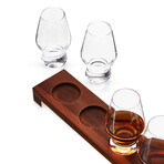 Raye Crystal Spirits Tasting Glass Flight