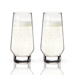 Raye Weighted Stemless Champagne Flutes