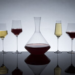 Raye 3-Piece Angled Crystal Bordeaux Set