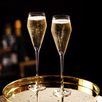 Raye Angled Crystal Prosecco Glasses