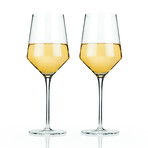 Raye Angled Crystal Chardonnay Glasses