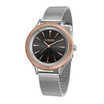 Gamages of London Ladies Fluted Diamond Quartz // GAW271