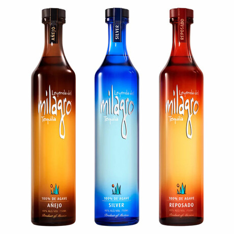 MILAGRO SILVER +MILAGRO REPOSADO +MILAGRO AÑEJO // 3 Bottle Set