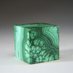 Genuine Polished Malachite Cube // 479.4 grams