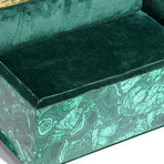 Genuine Large Polished Malachite Jewelry Box