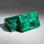 Genuine Malachite Jewelry Box // 1.8 lbs