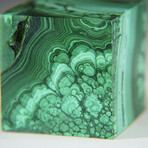Genuine Polished Malachite Cube // 479.4 grams