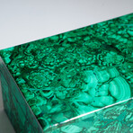 Genuine Malachite Jewelry Box // 1.7 lbs