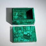 Genuine Malachite Jewelry Box // 1.8 lbs