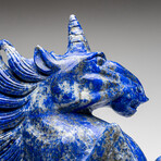 Genuine Polished Lapis Unicorn Carving