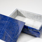 Genuine Polished Lapis Lazuli Jewelry Box