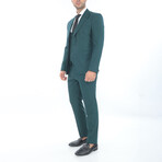 3-Piece Slim Fit Suit // Ocean Blue (Euro: 46)