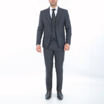 3-Piece Slim Fit Suit // Dark Gray (Euro: 54)
