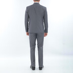 3-Piece Slim Fit Suit // Dark Gray (Euro: 46)