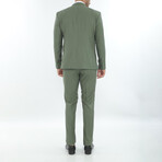 3-Piece Slim Fit Suit // Green (Euro: 46)