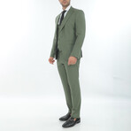 3-Piece Slim Fit Suit // Green (Euro: 50)