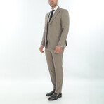 3-Piece Slim Fit Suit // Mink (Euro: 58)
