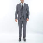 3-Piece Slim Fit Suit // Dark Gray (Euro: 52)