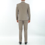 3-Piece Slim Fit Suit // Mink (Euro: 54)