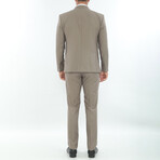 3-Piece Slim Fit Suit // Mink (Euro: 56)